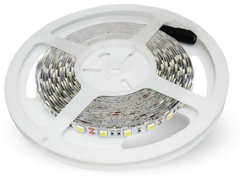 V-tac 10,8W/m LED juosta, 60LED/m, IP20, 2200K, 5 metrų ritė