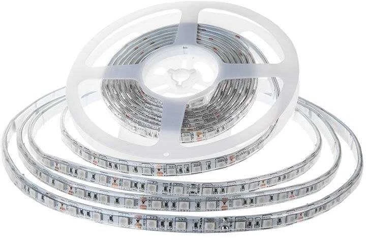 V-tac 7W/m LED juosta, 60 LED/m, 12V, RGB, IP65, 5m ritė