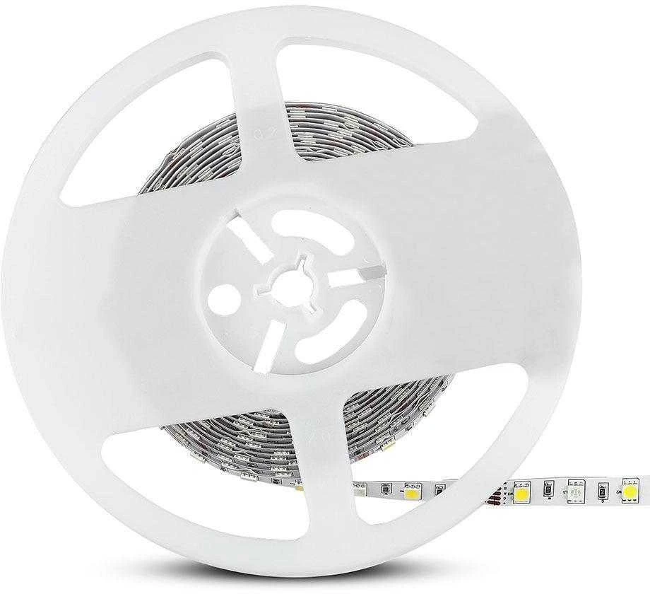 V-tac 8W/m LED juosta, 60LED/m, RGB + 6400K, 5 metrų ritė