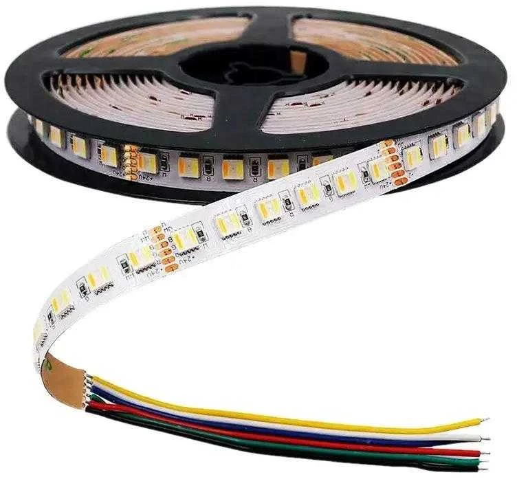 V-tac 24W/m LED juosta, 60LED/m, 24V, 3IN1+RGB, IP20, 5 metrų ritė