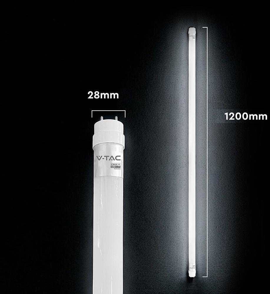 V-tac 12W LED T8 lempa, 120cm, G13, 4000K, CREE LED chip
