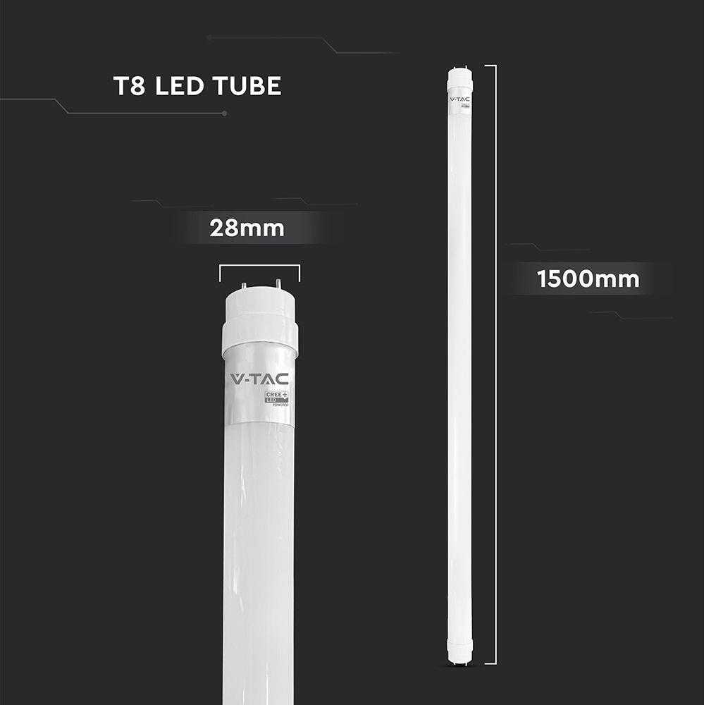 V-tac 20W LED T8 lempa, 150cm, G13, 3000K, CREE LED chip
