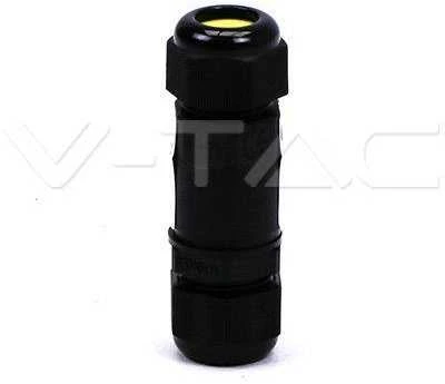 Jungtis skirta V-TAC prožektoriams, juoda, laidų skermuo 5-9mm, IP68