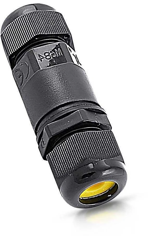 Jungtis skirta V-TAC prožektoriams, juoda, laidų skermuo 5-9mm, IP68
