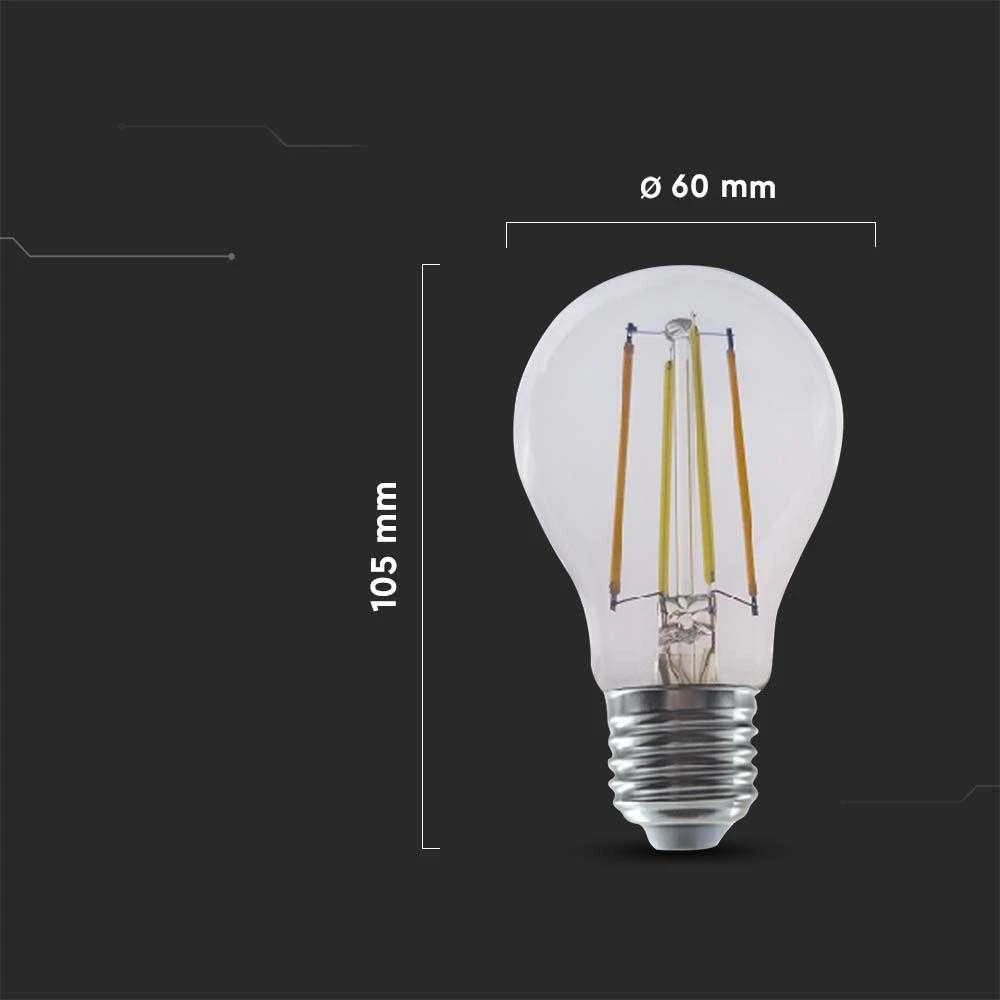 V-tac 7W LED lemputė, E27, suderinama su AMAZON ALEXA ir GOOGLE HOME, 2700-6500K