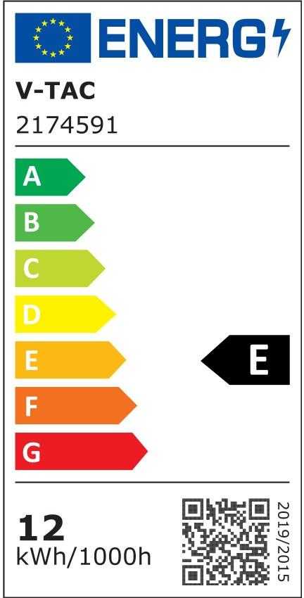 V-TAC LED lemputė 12W E27 4000K A60 (3 vnt.)