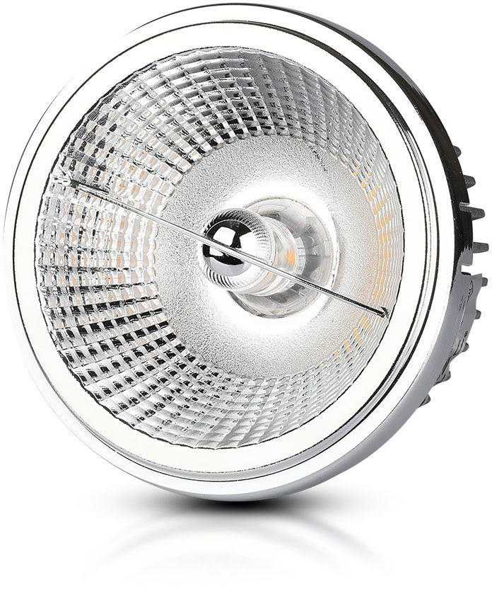 V-tac 20W LED lemputė, AR111, 6400K, keičiamas reflektorius 40°/20°