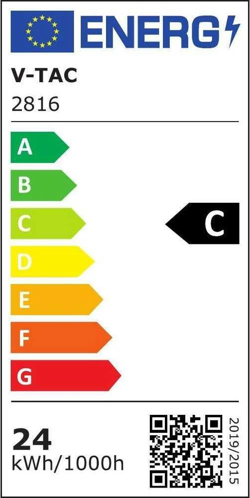 24W LED lemputė V-TAC, ED120, E27, 4000K (natūraliai balta)
