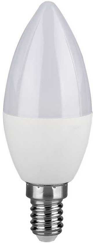 V-tac 2,9W LED lemputė, E14, žvakės formos, balta, 6500K