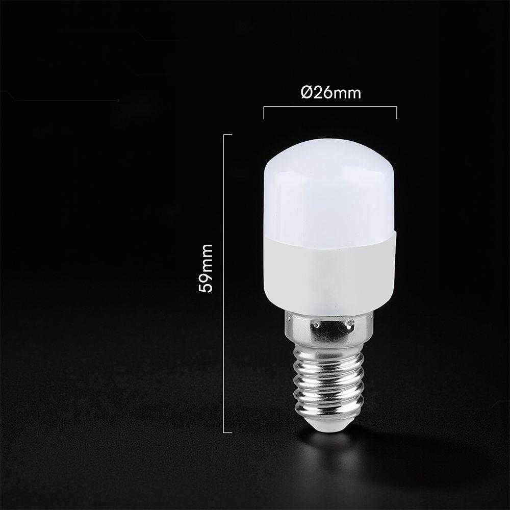 2W LED lemputė, E14, T26, 6500K, 200°