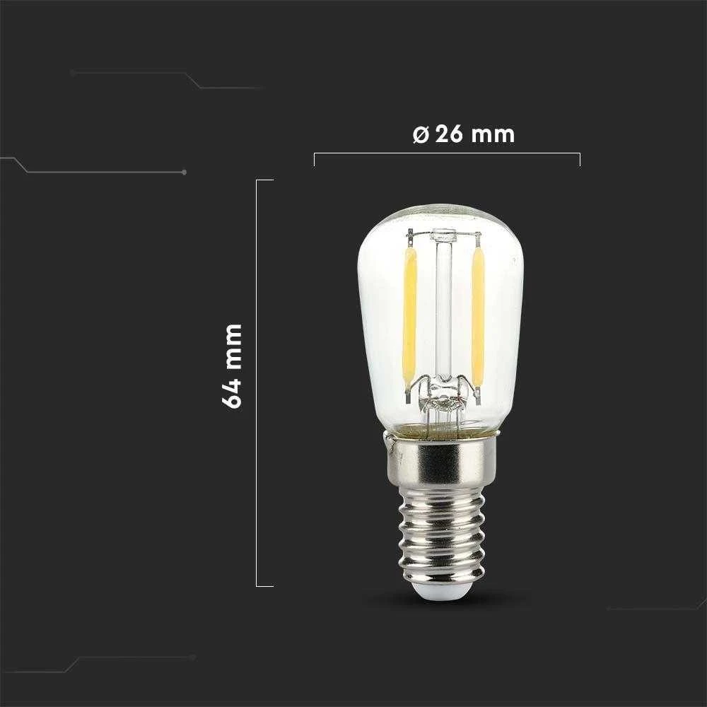 V-tac 2W LED filamentinė lemputė, E14, ST26, 6500K