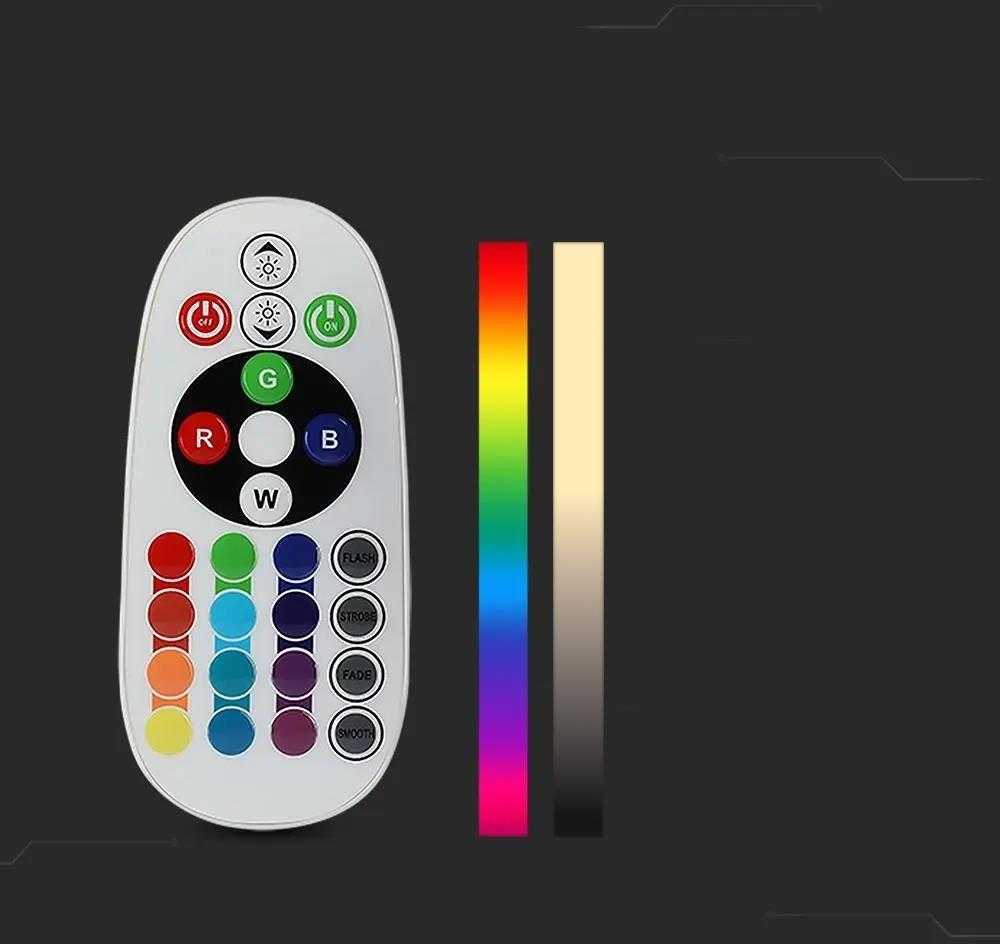3,5W LED lemputė V-TAC, E14, 6400K + RGB, pritemdoma, radijo bangomis valdymo galimybė.