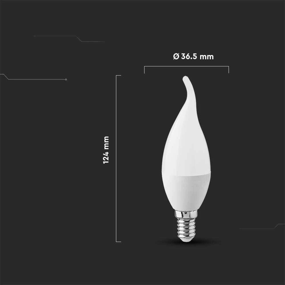V-tac 3,7W LED lemputė, žvakės formos, E14, 3000K