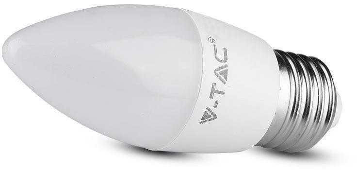V-tac 4,5W LED žvakės formos lemputė, E27, 3000K
