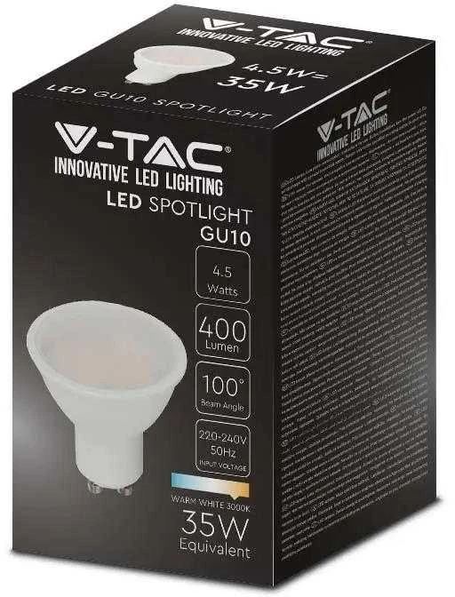 V-tac 4,5W LED lemputė, GU10, 6500K