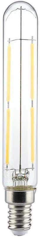 V-tac 4W LED lemputė, E14, T20, skaidriu stiklu, 3000K