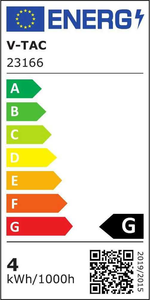 V-tac 4W LED filamentinė lemputė, E27, gintaro sp., 2700K