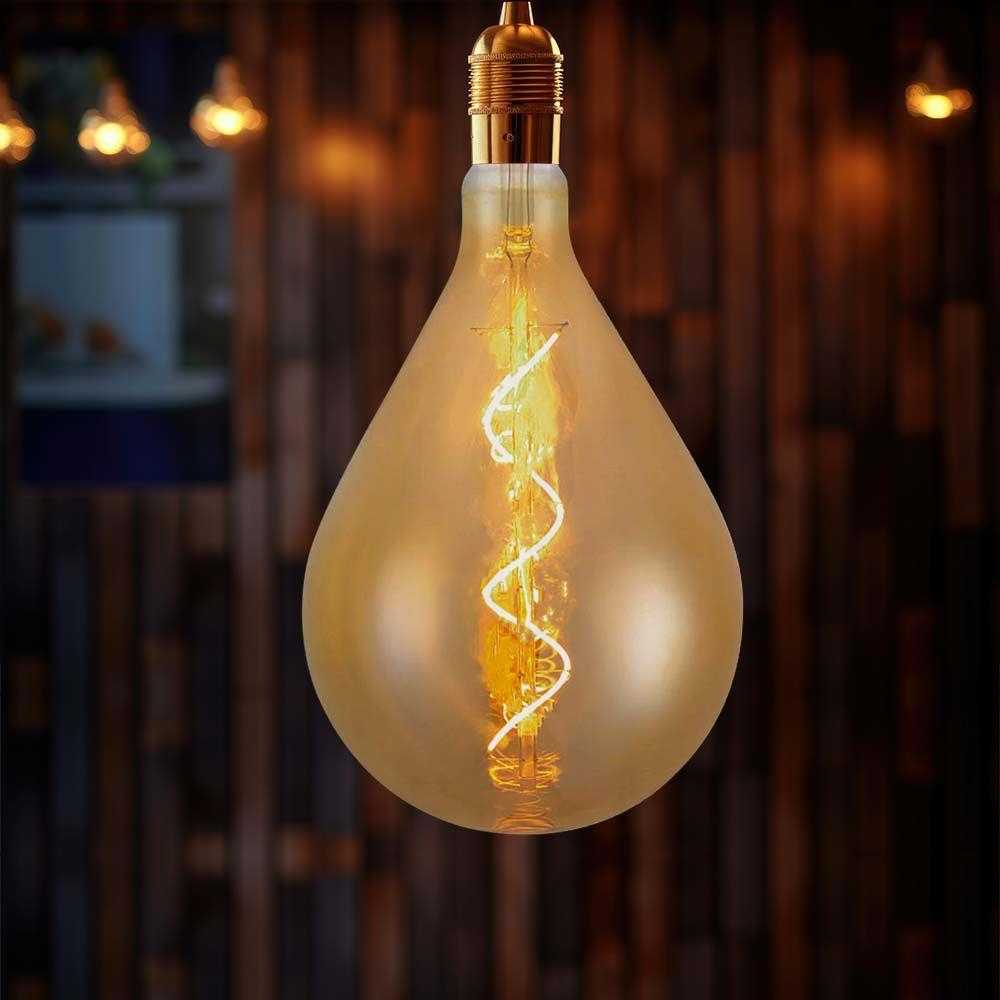 V-tac 4W LED filamentinė lemputė, E27, gintaro sp., 2700K