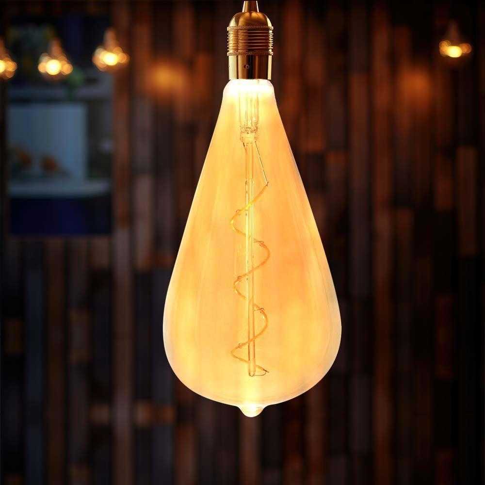V-tac 4W LED filamentinė lemputė, E27, ST120, gintaro sp., 2700K