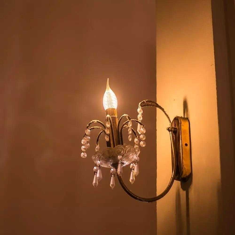 V-tac 4W LED filamentinė lemputė, E14, žvakės formos, gintaro sp., 2200K