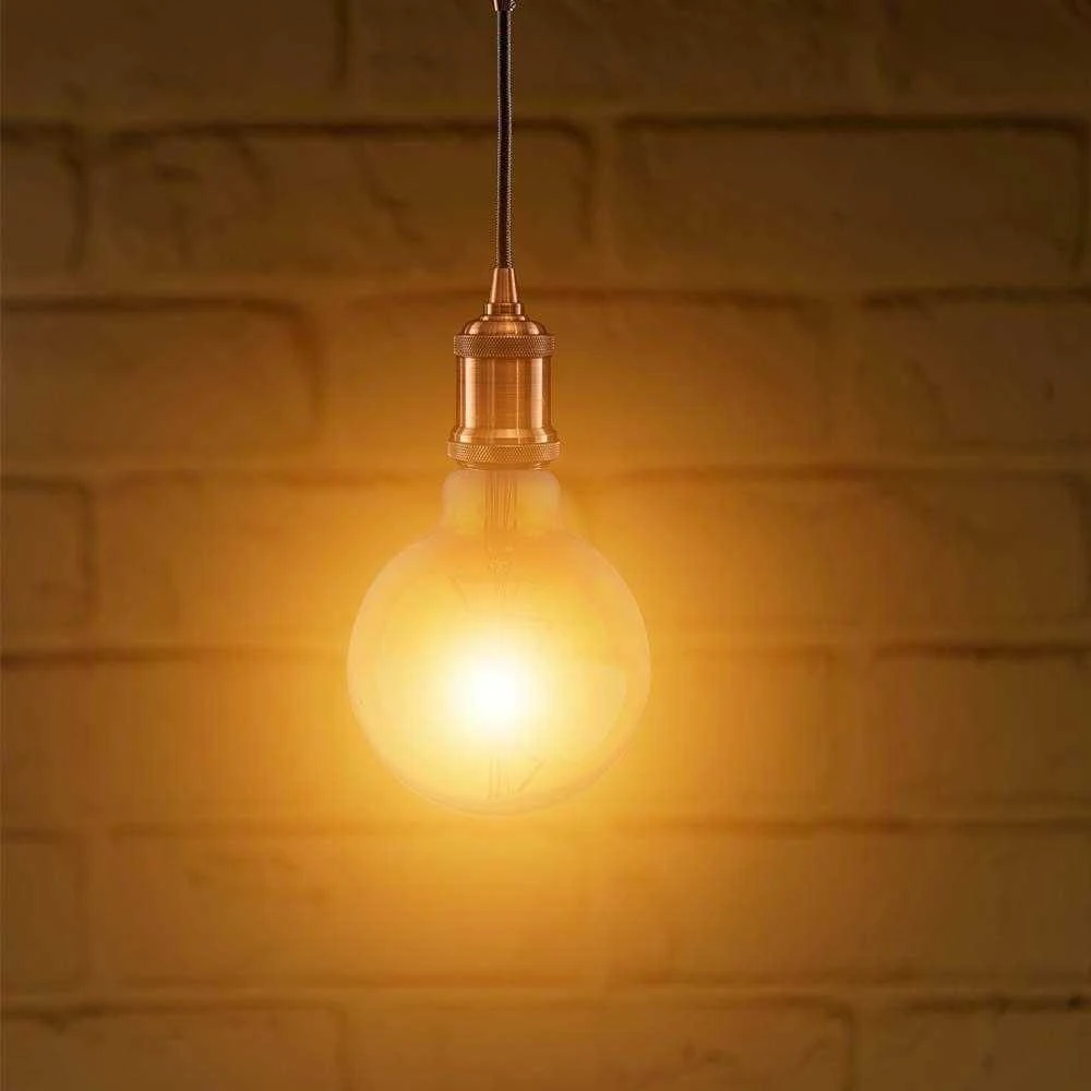 V-tac 4W LED filamentinė lemputė, E27, G95, gintaro sp., 2200K