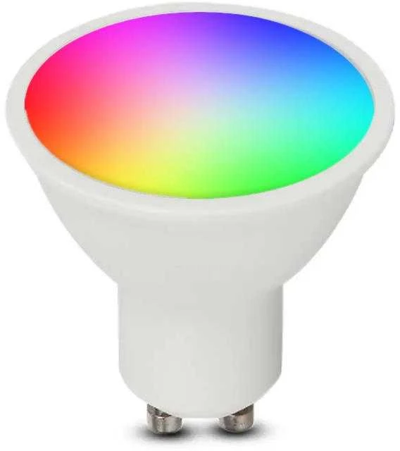 V-tac 4,8W LED lemputė, GU10, 3000K/RGB, dimeriuojama