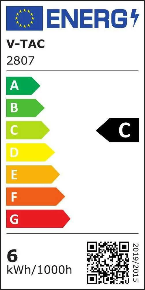 6.5W LED lemputė V-TAC Evolution, 4000K, E27, A60, 160lm/W