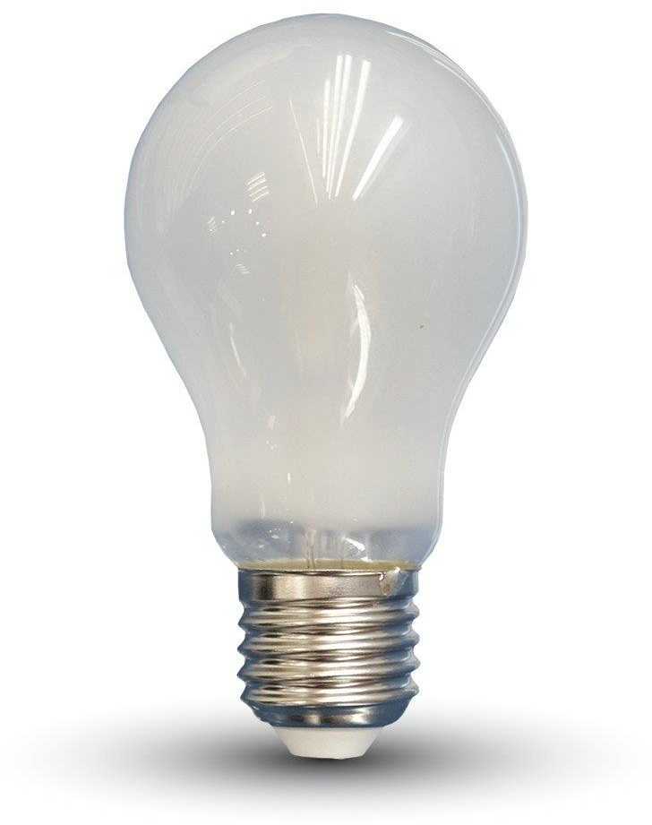V-tac 6W LED lemputė, E27, A60, filamentinė, matinė, 2700K