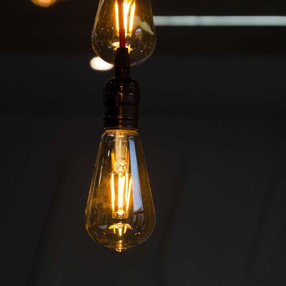 V-tac 6W LED filamentinė lemputė, ST64, E27, gintaro sp. stiklu, 2200K