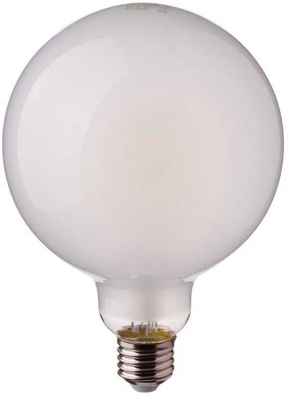 7W LED COG lemputė V-TAC, E27, G125, matiniu paviršiumi, 6400K
