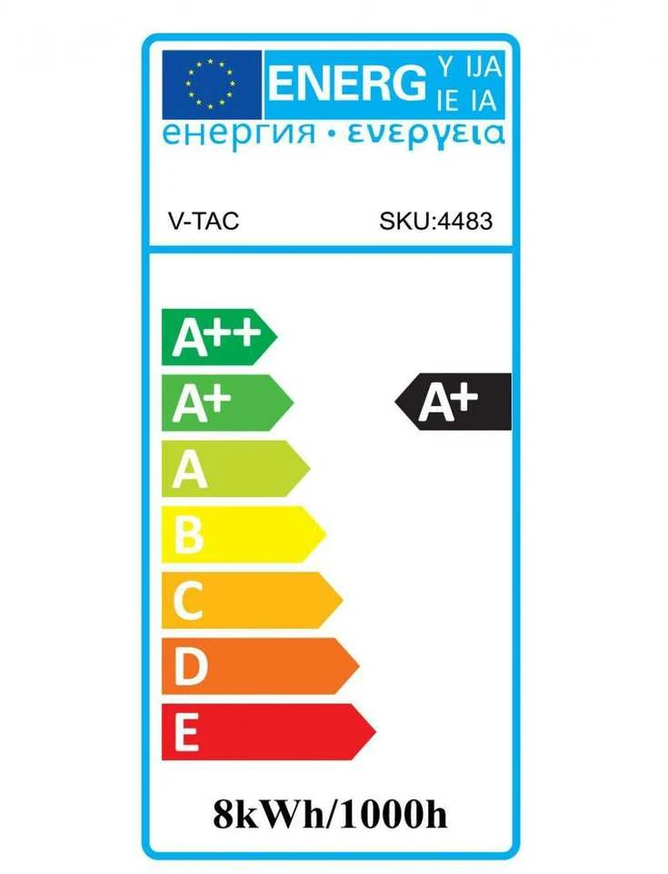 V-tac 8W LED COG lemputė, E27, A67, matiniu paviršiumi, 2700K