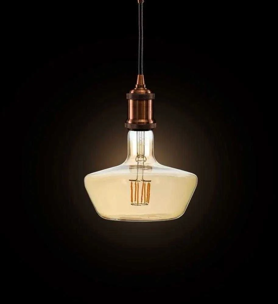 V-tac 8W LED filamentinė lemputė, E27, T180, gintaro sp., 1800K