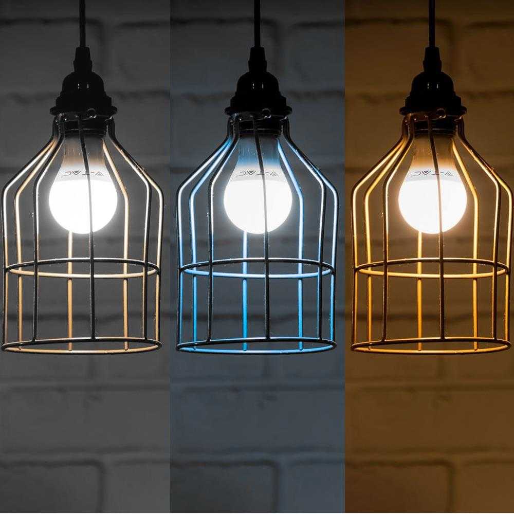 9Wx2vnt/pakuotėje LED lemputės V-TAC, A60, E27, keičiančios spalvas 3 in 1, (4000K) natūraliai balta