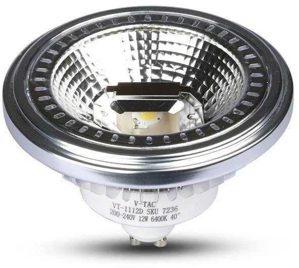 12W LED lemputė, AR111, GU10, 40°, 4000K, dimeriuojama