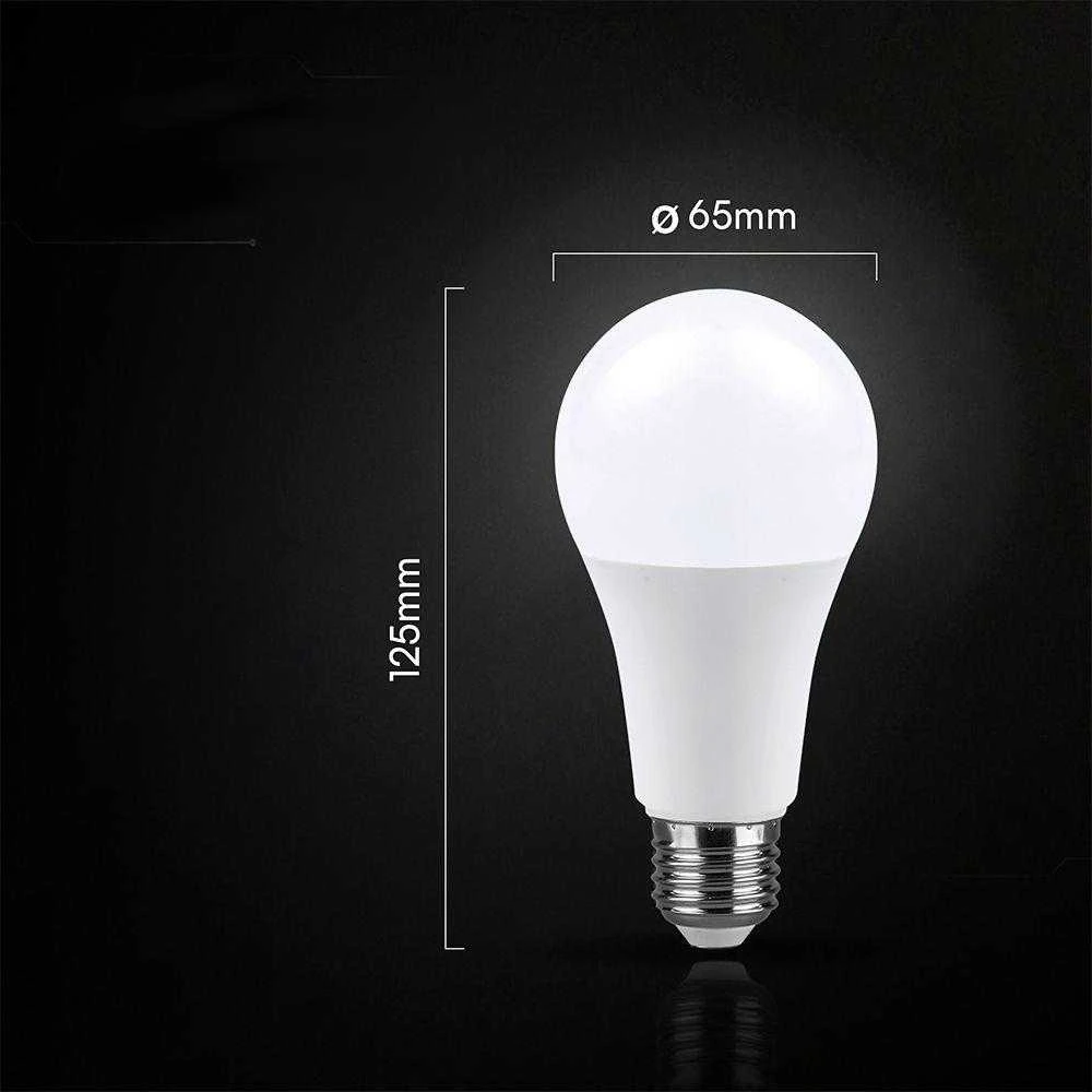 V-tac 15 W LED lemputė, E27, A65, 3000 K, 200°, CREE LED lustas