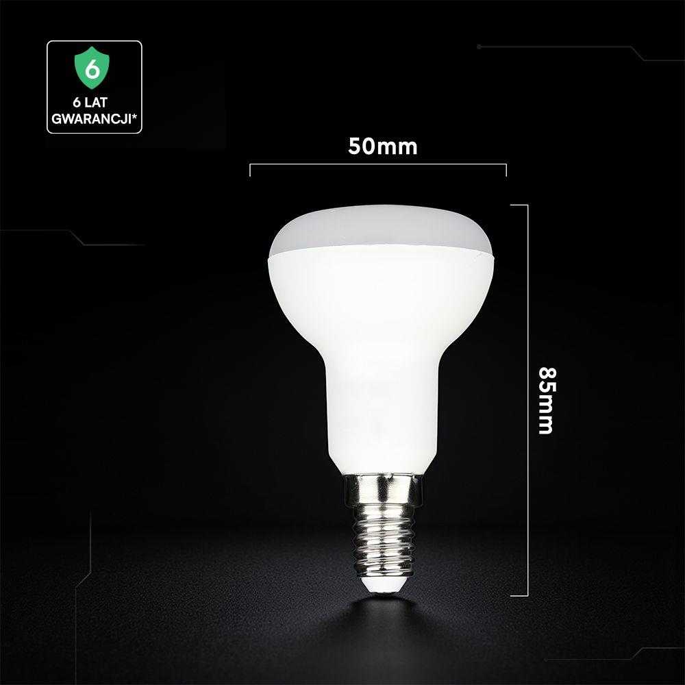 4,8W LED lemputė E14, R50, 4000K, 120°, CREE LED chip
