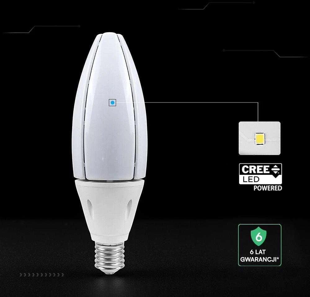 60W LED lemputė, E40, 6500K, 300°, CREE LED Chip