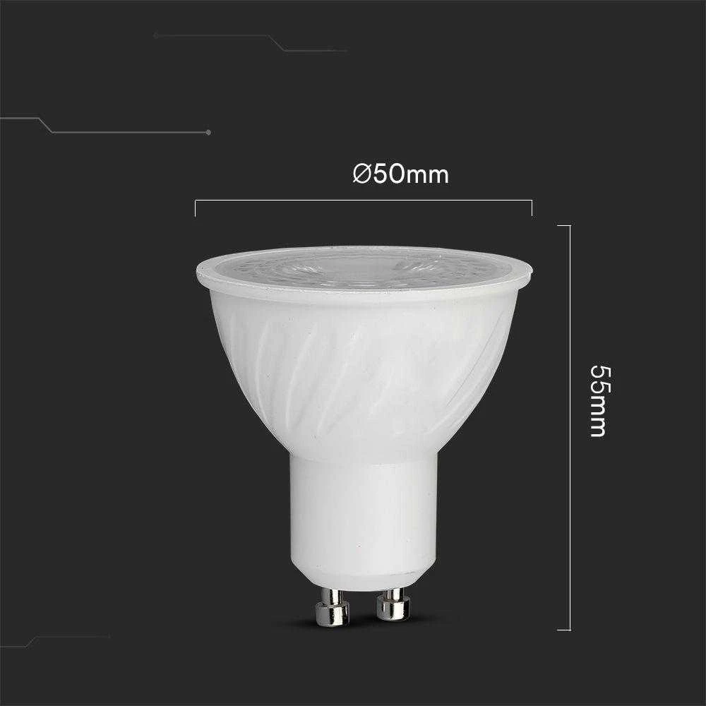 V-tac 6W LED lemputė, GU10, 3000K, 110°, CREE LED chip, dimeriuojama