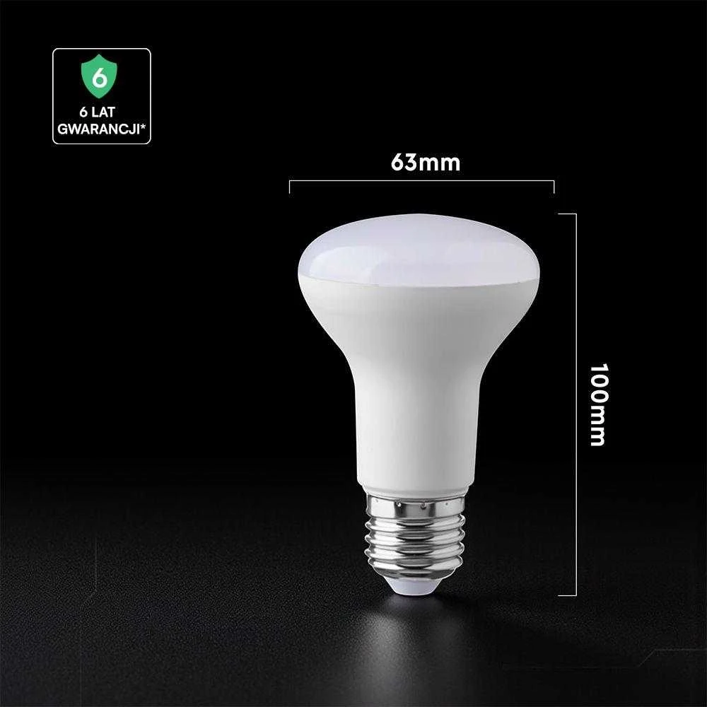8,5W LED lemputė, R63, E27, 4000K, 120°, CREE LED Chip