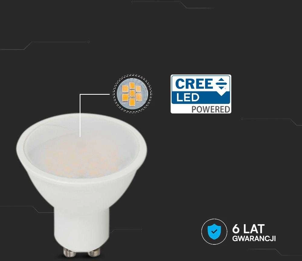 V-tac 10W LED lemputė, GU10, 100°, 3000K, CREE LED chip