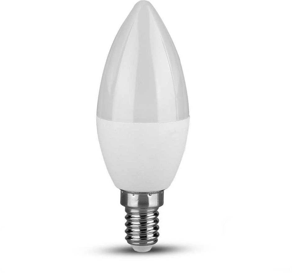 4.5W LED lemputė, žvakės formos, E14, termoplastikas, 4000K, SAMSUNG LED chip