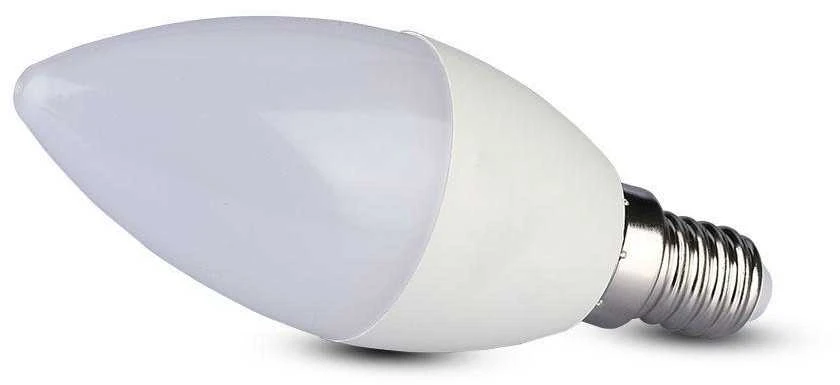 5.5W LED lemputė V-TAC, žvakės formos, E14, termoplastikas, 4000K (natūraliai balta), SAMSUNG LED chip