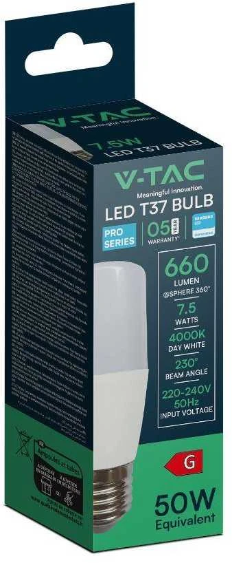 7,5W LED lemputė, T37, E27, 230°, 3000K, SAMSUNG LED Chip