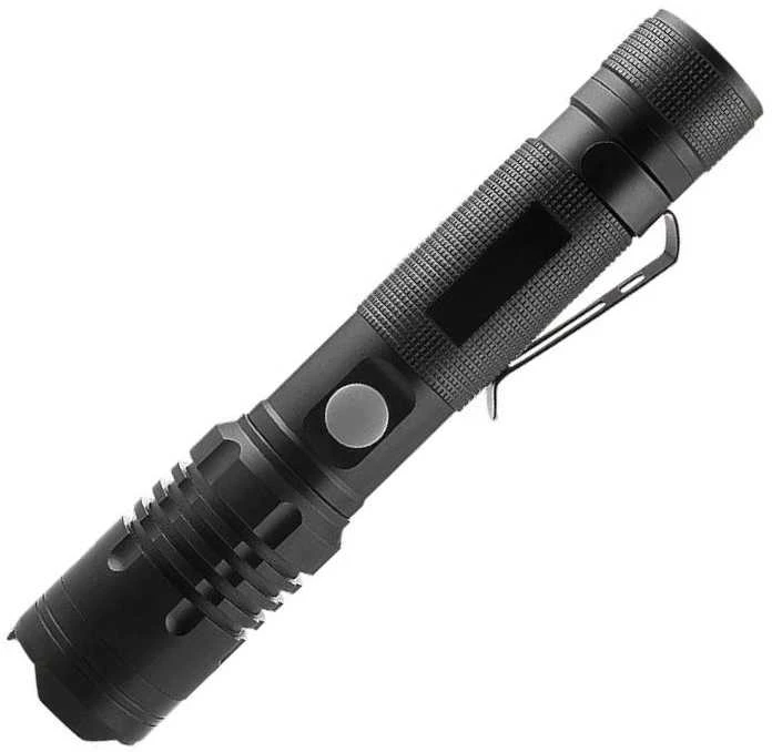 V-tac 10W LED įkraunamas žibintuvėlis, juodas, IP54