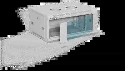 Nezatříděno a-lan ALANTEC 19" 4U 600x450 sieninė spintelė, pilka