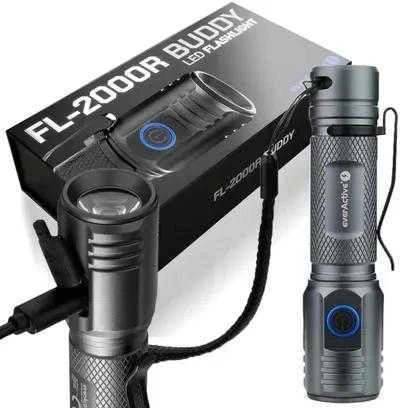 Rankinė žibintuvėlė 20W LED everActive FL-2000R Buddy 2000 liumenų IPX4