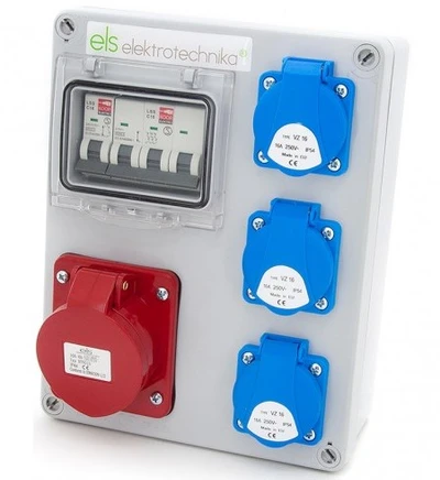 Els Elektrotechnika 4NO31C11C0 Statybiniai skirstomieji įrenginiai Mikołajki 16/5 + 3*GS + apsaugos, sieninis korpusas, 4NO31C11C0
