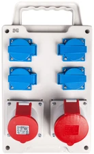 Elektro Plast Nasielsk 6214-00 Nešiojami statybiniai skirstomieji įrenginiai RS-P 4x2P+Z, 16A/5P, 32A/5P, IP44 6214-00
