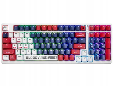 Klaviatūra žaidimai A4Tech Bloody S98 Sports BLMS Raudona Plus laidinis mechaninis apšvietimas daugiaspalvis