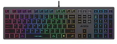 Klaviatūra žaidimams A4Tech Fstyler FX60H su laidu membraninė su pašvietimu pilka
